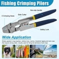 thumbnail image 6 of Fishing Crimping Tool Kit Stainless Steel Crimp Pliers Wire Rope Crimping Tool + 590pcs Crimp Sleeves Beads Kit,8 Crimping Sizes, 6 of 7