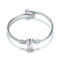 thumbnail image 1 of Fiudx Pulsera Alambre Acero Inoxidable 26 Letras con Forma de Corazón, 1 of 1