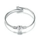 thumbnail image 1 of Pulsera de alambre de acero inoxidable con 26 letras para mujer, regalo para mujer, pulsera con forma de corazón, collar, 1 of 3