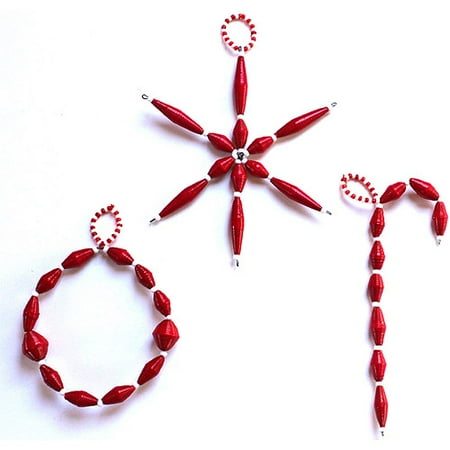 3-Piece Paper Bead Ornament Set by Ghaya Links for Full Circle Exchange
