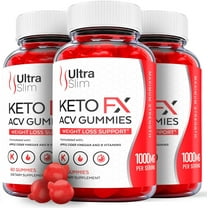 (3 Pack) Ultra Slim Keto FX Keto ACV Gummies - Apple Cider Vinegar Supplement for Weight Loss - Energy & Focus Boosting Dietary Supplements for Weight Management & Metabolism - Fat Burn - 180 Gummies