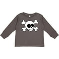thumbnail image 3 of Inktastic Fun Skull and Crossbones Boys or Girls Long Sleeve Toddler T-Shirt, 3 of 5