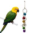 thumbnail image 4 of Flmtop 7Pcs Rattan Ball Ladder Spiral Rope Parrot Play Toy Pet Bird Cage Hanging Decor Multicolor, 4 of 8