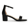 thumbnail image 3 of J. Adams Daisy Heeled Sandals for Women - Ankle Strap Block Heel, Open Toe Dress Shoes - Chunky Heels for Bridal, Wedding, Parties - Platform Sandals, Women's Shoes, 3 of 3