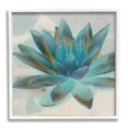 thumbnail image 4 of Stupell Industries Blue Lotus Flower Petals Abstract Nature Plant Painting White Framed Art Print Wall Art, Design by Graffitee Studios, 4 of 5