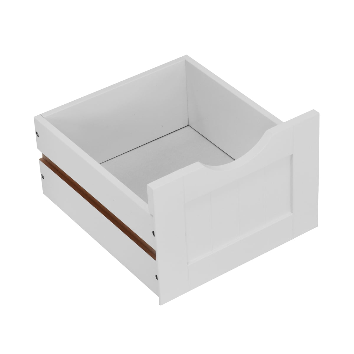 White Freestanding Bathroom Storage Cabinet Drawer-Equipped Cabinet for Bathroom Organization