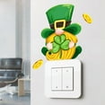 thumbnail image 6 of 3 Sheets St. Patrick’s Day Wall Stickers, Removable Luminous Glowing Shamrock Gnome Wall Decals Light Switch Decor for Bedroom Wall Decor,Play Room,Wall Decorations,Living Room Office Decoration, 6 of 9