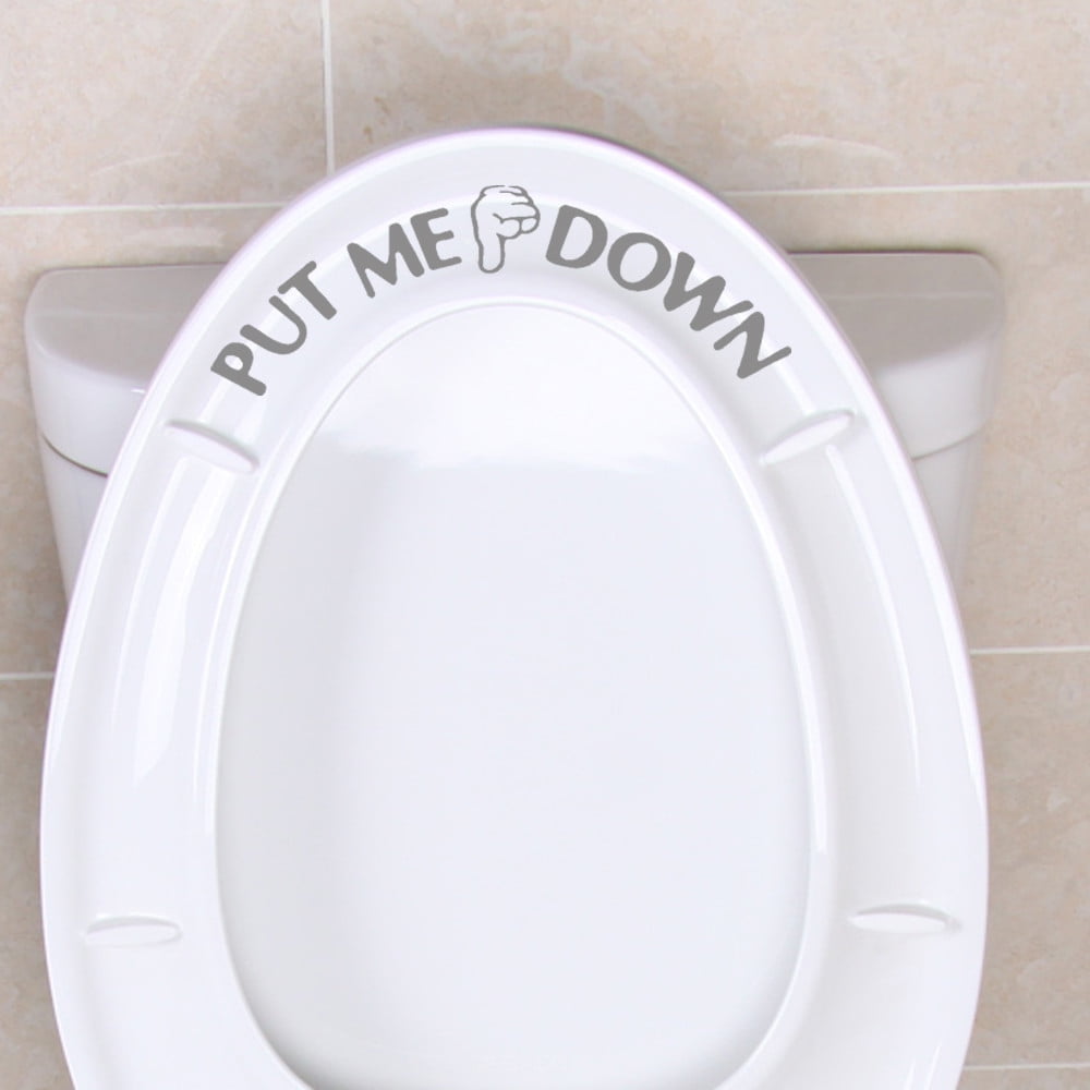 Home decorations Gesture Hand Decal Funny Bathroom Toilet Seat Wall