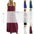 thumbnail image 4 of VBVC Women's Cotton Linen Spaghetti Strap Maxi Dress , Summer Casual Long Dress For Women , Ladies' Loose Fit Beach Vacation Dress with Pockets,Beige,S-2XL, 4 of 7