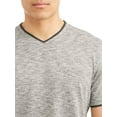thumbnail image 4 of Lee Men's Short Sleeve Textured Jersey V-Neck Tee, Available Up to Size 2XL, 4 of 4