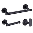 thumbnail image 4 of 3Pcs Bathroom Accessories Set Restroom Towel Bar Holder Toilet Paper Holder and Hook Set Stainless Steel Bath Towel Bar Set, 4 of 10