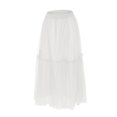 thumbnail image 3 of Vedolay Skirt Women's Elegant High Waisted Side Slit Irregular Bohemian Maxi Skirt with Pockets,White S, 3 of 5