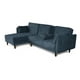 thumbnail image 5 of Sofá Cama Modular Reversible de Velvet Olivo Beehive Memory Foam Modelo Annara Makora, 5 of 9