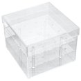 thumbnail image 2 of DOLITY Transparent Acrylic Rose Flower Box Wedding Flower Gift Box for Women Mom 16 16 16 Hole, 2 of 5