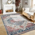 thumbnail image 2 of 5x7 Area Rugs Living Room Rug Washable Vintage Boho Rug No Slip Stain Resistant Soft Carpet Large Carpets for Bedroom Dining Room Farmhouse Hallway Home Office, 2 of 8