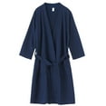 thumbnail image 1 of Cotton Waffle Robe，Couples Robes Long Kimono Bathrobe，Loungewear Dressing Gown Hotel Robe with Pockets, 1 of 5