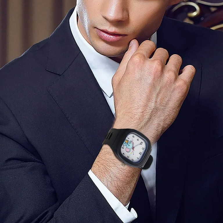 Minimalistic Drawstring Wristwatch The Android Small Dial Smart Watch Oval Watch Digital Analog with Wristband Wrist Watch Learning Watch Wrist Watch Animals Sports Watch Planets Smart Watch Digital W...