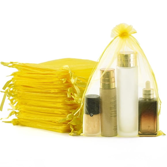 Bolsas de Organza Meowoo 100 unidades con cordón 20x30 cm para joyería