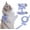 Blue-S, variant on UPITOR Escape Proof Cat Harness and Leash Set - Lightweight and Breathable - Adjustable for Small Pets for Cat for Pet Cat Kitten Puppy Rabbit Ferret(Pink,S)