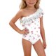 thumbnail image 3 of Odeerbi 1-5 Años Niñas Traje de Baño de Una Sola Pieza Hawaiano de Un Hombro Traje de Baño de Playa Seco Rápido Traje de Baño de Verano, 3 of 9