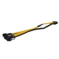 thumbnail image 3 of 2X ATX 12V CPU 8 Pin to 3X 8Pin (6+2) Pin PCI-E Male Splitter Power Extension Adapter Cable for Graphics Card,2 x PCI-E Power Extension adapter Cable,black & yellow, 3 of 8