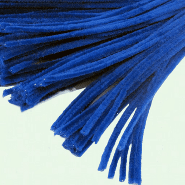 Royal Blue Chenille Stems, 12-inch (30-cm) Length, Pack of 25, Craft Pipe Cleaners