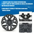thumbnail image 3 of (Set of 4)17" Universal Hubcap Fit for Steel Wheel Rims Cover,Snap on Installation with Retention Rings,Black Matte, 3 of 8