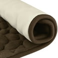 thumbnail image 4 of Alfombrillas de baño de espuma de memoria REGALWOVEN, ultra suaves, antideslizantes, absorbentes de agua, alfombra de baño de secado rápido, marrón, 16" x 24", 4 of 6