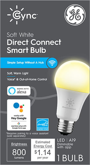 FULL COLOR GE General Electric Full Color Dimmable Smart Bulb Retails $30 