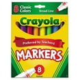 thumbnail image 2 of Non-Washable Marker, Broad Bullet Tip, Assorted Classic Colors, 8/pack | Bundle of 5, 2 of 3