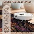 thumbnail image 6 of Design&I 6'x9' Washable Area Rug Oversized Skid-Resistant Deep Purple Mystic Garden and Gothic Enchanted Floral Skull Motif for Living Room, Family Indoor, 6 of 7