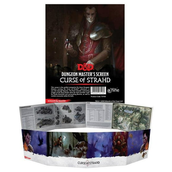 Gale Force 9 GF973705 Dungeons & Dragons 5th Edition Role Playing Game Dungeon Masters Screen - Curse of Strahd