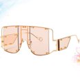 thumbnail image 4 of EeaseMX 1 pieza de gafas de sol punk con forma creativa, gafas decorativas para fiesta, accesorio de fotos de moda (champán dorado), 4 of 7