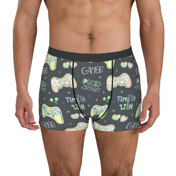 Fotbe Gamers Calzoncillos Tipo Boxer con Bolsa de Soporte Total para Hombre, X-Temp Fresco, Transpirable y de Secado Rápido-Medium