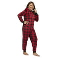 thumbnail image 3 of Jolly Jammies Buffalo Plaid Matching Family Christmas Union Suit Pajama Set, 3 of 9