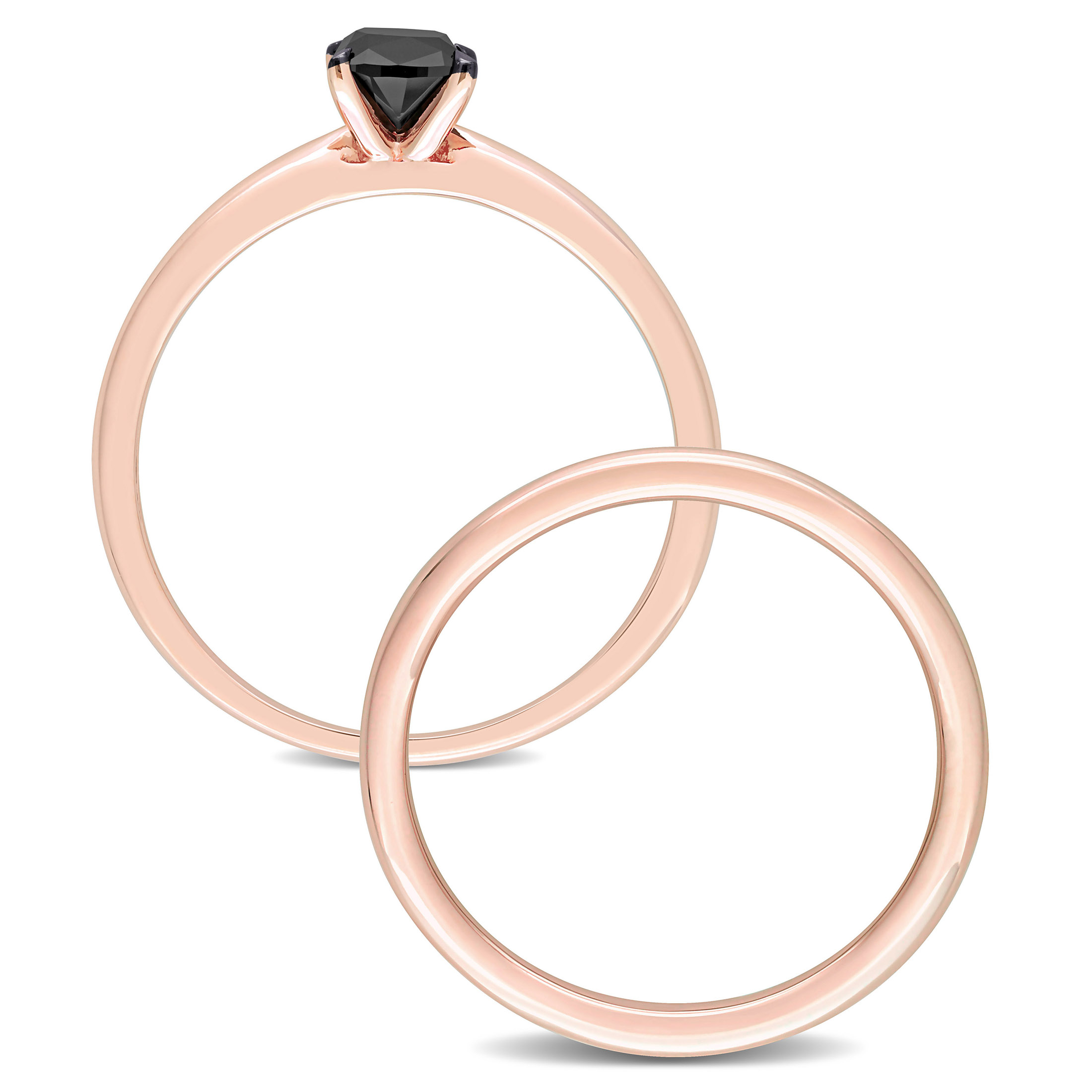Everly Women's Diamond 14k Rose Gold Bridal Set