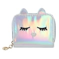 thumbnail image 1 of Women Coin Purse Cute Holographic Zipper Coin Pouch Coin Wallet Change Purse, 1 of 7