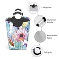 thumbnail image 4 of Lsque Cactus Laundry Basket, Laundry Hamper, Dirty Clothes Hamper for Laundry, Collapsible, Waterproof Laundry Baskets with Aluminum Handles for Laundry, Dorm, Family, 4 of 6