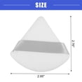 thumbnail image 4 of Vocoste Loose Powder Puff Face Soft Triangle Puff Blender Beauty Makeup Tool Short Plush Beige White 2 Pcs, 4 of 7