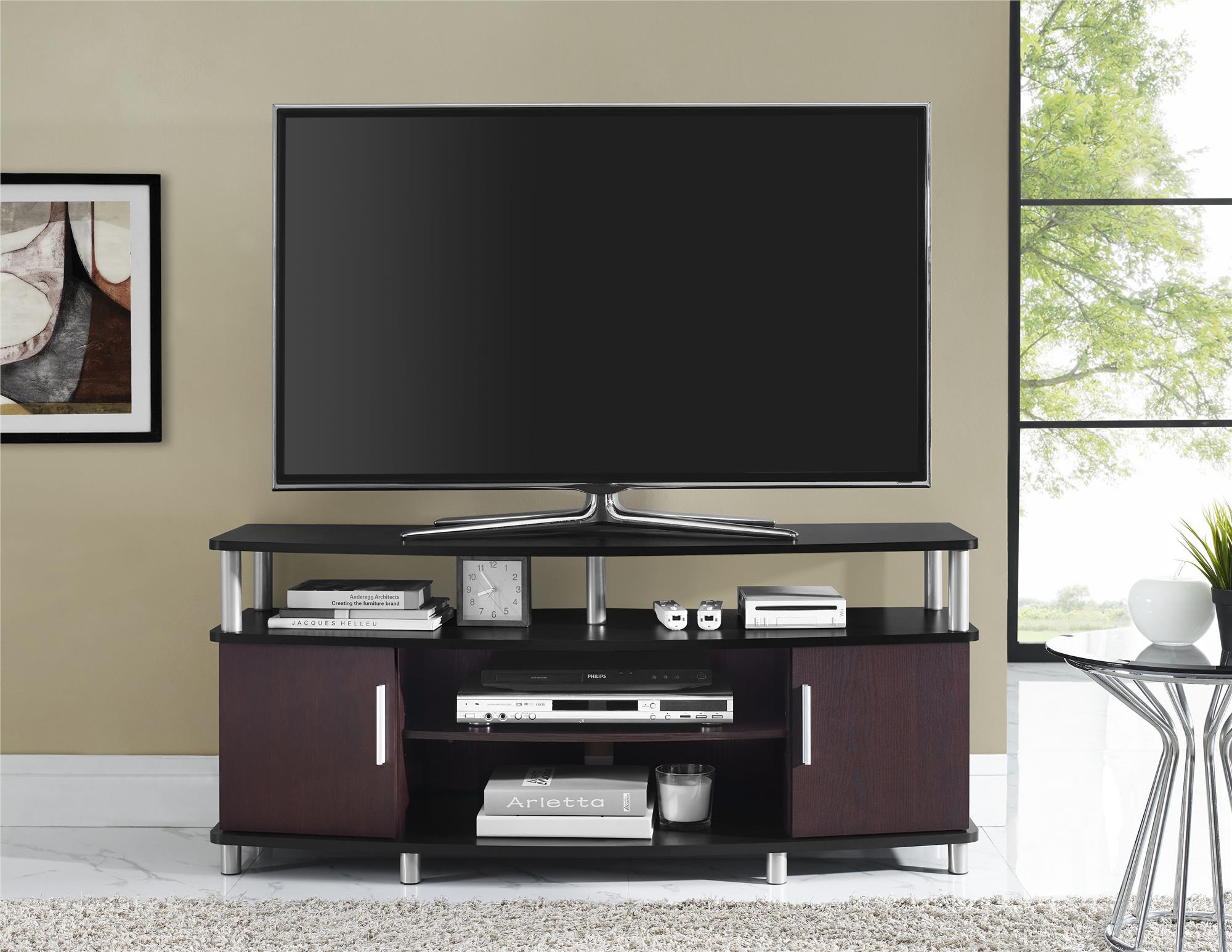Carson TV Stand for TVs up to 50", Cherry - image 3 of 12