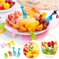 thumbnail image 1 of Fiudx Juego de Palillos de Frutas, Diseño de Animales Adorables, Tenedores de Jirafa, Panda, León y Conejo, Perfectos para Loncheras, Decoración de Aperitivos, Accesorio Divertido para Fiestas, Juego, 1 of 1