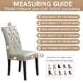 thumbnail image 4 of Chair Covers, Dining Room Chair Covers, Stretch Kitchen Chair Covers/Dining Room Chair Covers Set of 6, Removable Washable Dining Chair Slipcovers for Home, Hotel, Banquet, 4 of 7