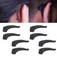 thumbnail image 2 of 5 pares de almohadillas de silicona antideslizantes para anteojos de anteojos blandos para gafas (negro), 2 of 7