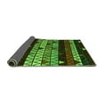 thumbnail image 2 of Ahgly Company Indoor Rectangle Oriental Green Modern Area Rugs, 2' x 5', 2 of 4