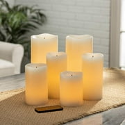 Gerson Glow Wick LED Wax Candles, 6-piece