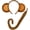 Coffee, variant on Monkey Ears And Tail, 2 PCS Adult Monkey Costume Accessory for Men Women, Soft Plush, Easy To Wear, Secure Clip, One Size Fits Most, for Zoo Animal Costumes, Halloween Party(RL)