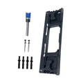thumbnail image 2 of Lipstore Hinge Installation Kit Door Hinge Router Templates Hand Tool Easy to Use Black, 2 of 8