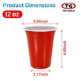 thumbnail image 3 of TG TRIGOLD Plastic Party Cups,Assorted Color,12oz,120Count, 3 of 4