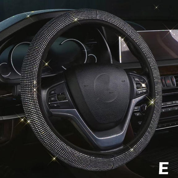 Shering Bling Rhinestones Steering Wheel Cover with GX Sparkli Diamond H2I0