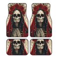 thumbnail image 1 of Balery Gothic Skull With Roses Juego de 4 Alfombrillas para Auto, Revestimientos de Caucho Resistente, Diseño Antideslizante, 1 of 7
